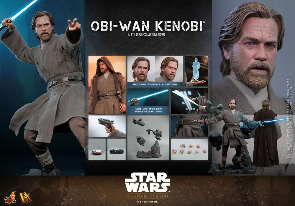 Star Wars: Obi-Wan Kenobi akcijska figura 1/6 Obi-Wan Kenobi 30 cm fotografija izdelka