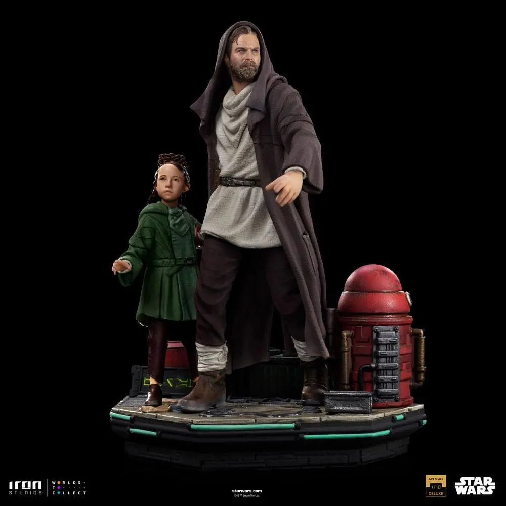 Star Wars: Obi-Wan Kenobi Deluxe Umetniška Povečana Statua 1/10 Obi-Wan & Young Leia 20 cm fotografija izdelka