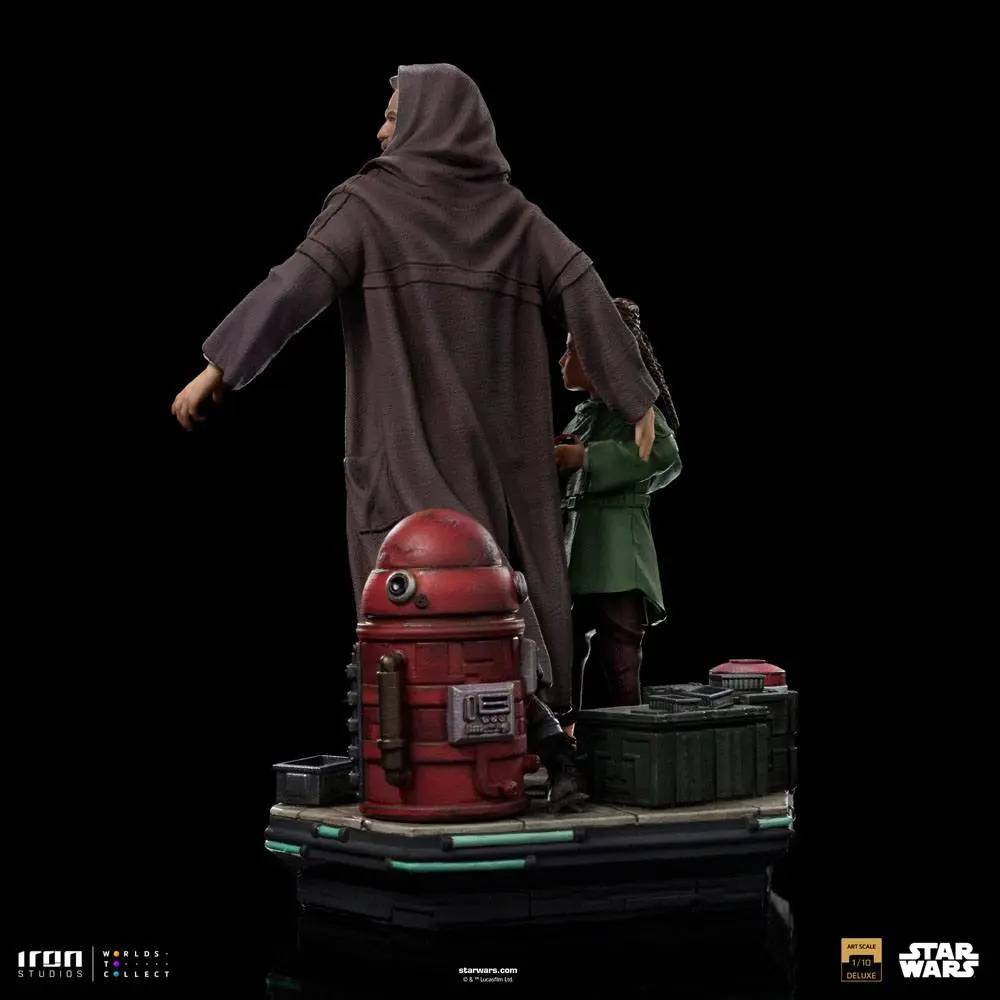 Star Wars: Obi-Wan Kenobi Deluxe Umetniška Povečana Statua 1/10 Obi-Wan & Young Leia 20 cm fotografija izdelka