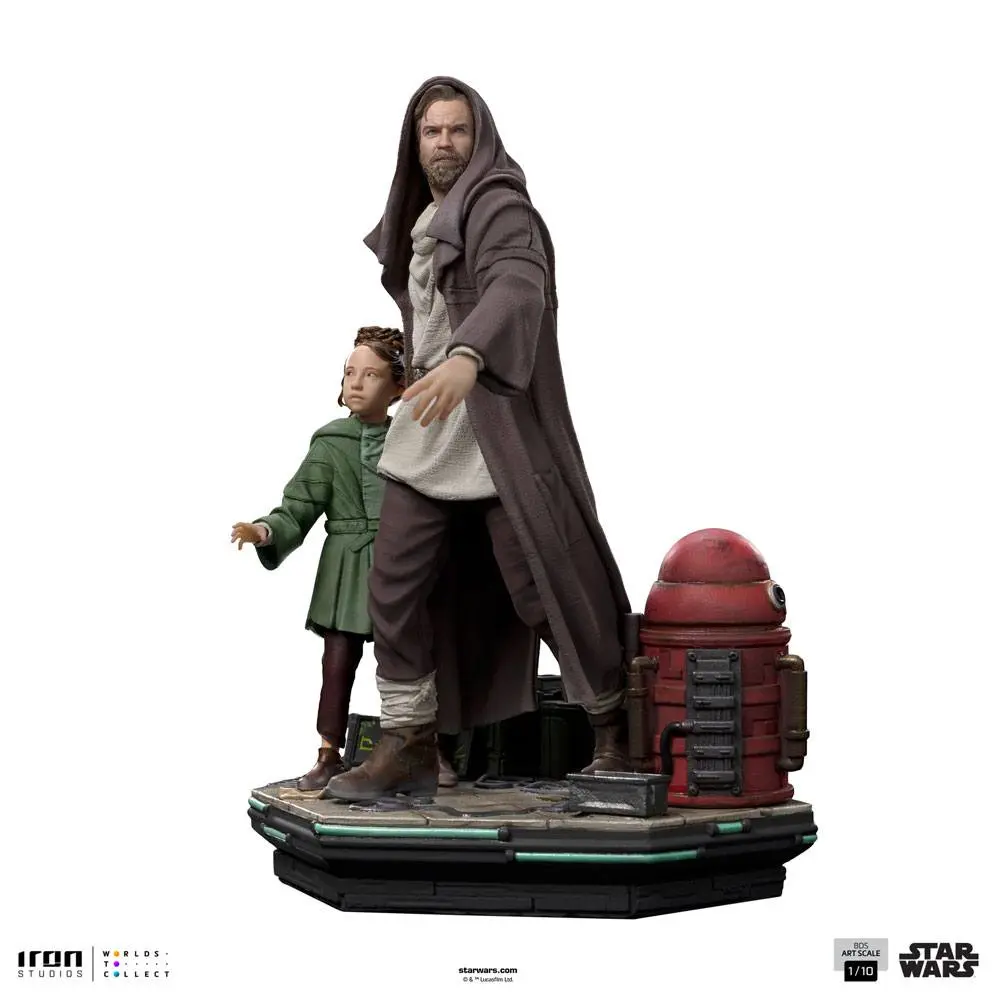 Star Wars: Obi-Wan Kenobi Deluxe Umetniška Povečana Statua 1/10 Obi-Wan & Young Leia 20 cm fotografija izdelka