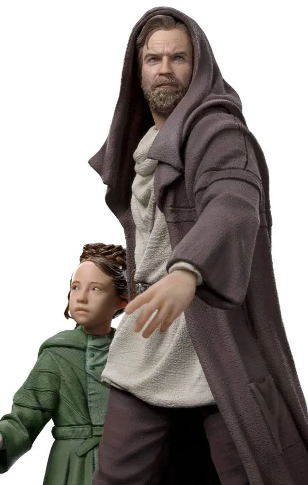 Star Wars: Obi-Wan Kenobi Deluxe Umetniška Povečana Statua 1/10 Obi-Wan & Young Leia 20 cm fotografija izdelka