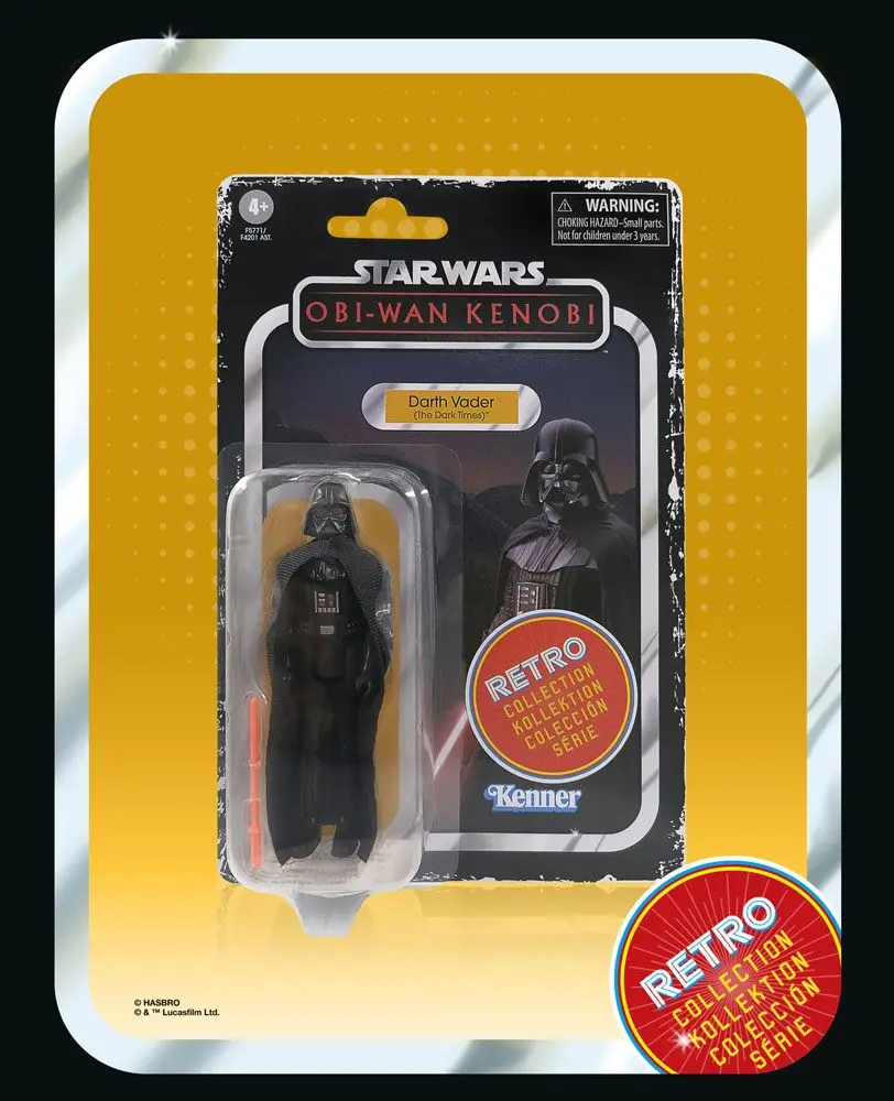 Star Wars: Obi-Wan Kenobi Retro Collection akcijska figura 2022 Darth Vader (The Dark Times) 10 cm fotografija izdelka