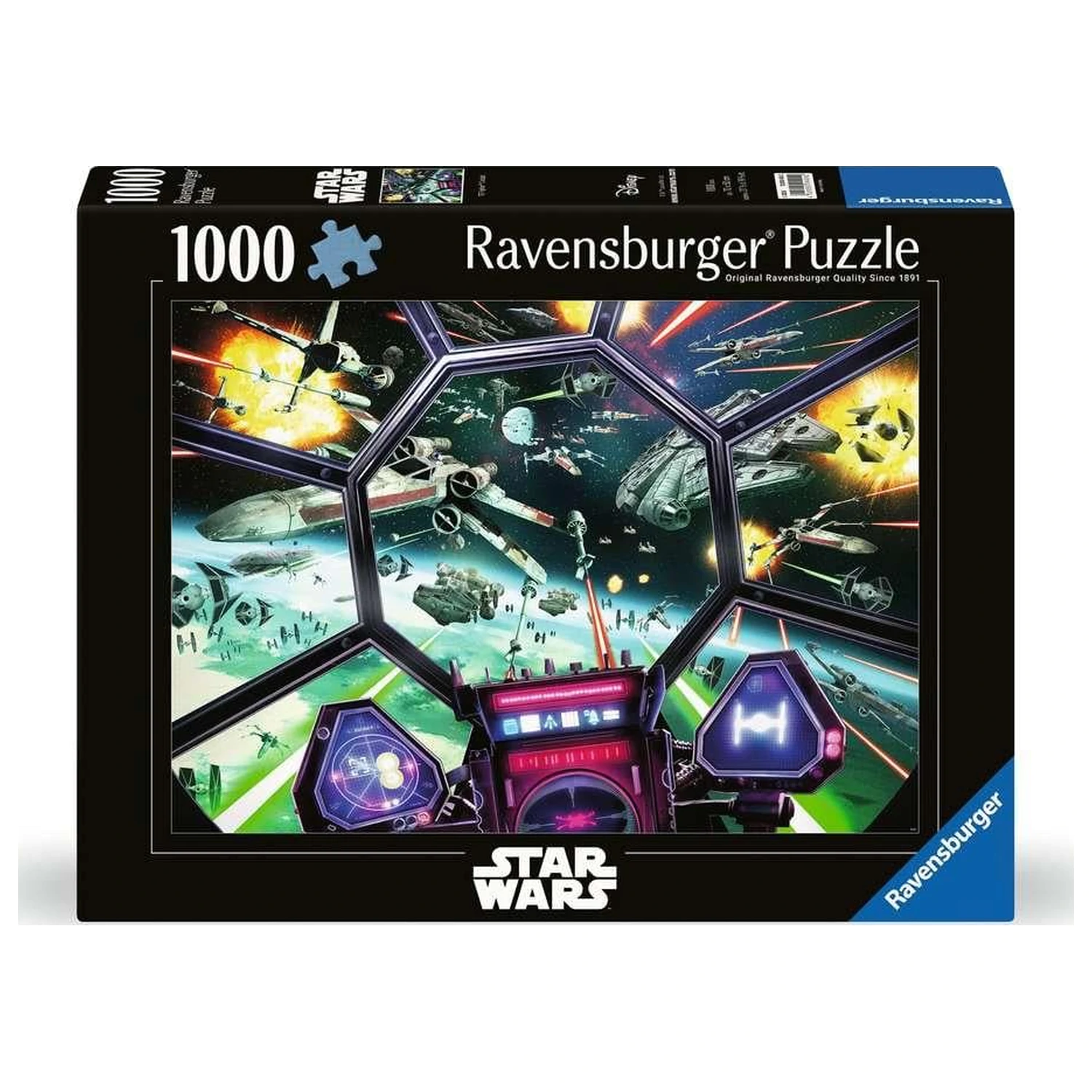 STAR WARS Puzzle TIE Fighter Cockpit (1000 kosov) fotografija izdelka
