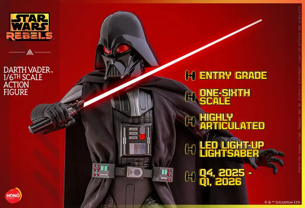 Star Wars: Rebels Akcijska figura 1/6 Darth Vader 34 cm fotografija izdelka