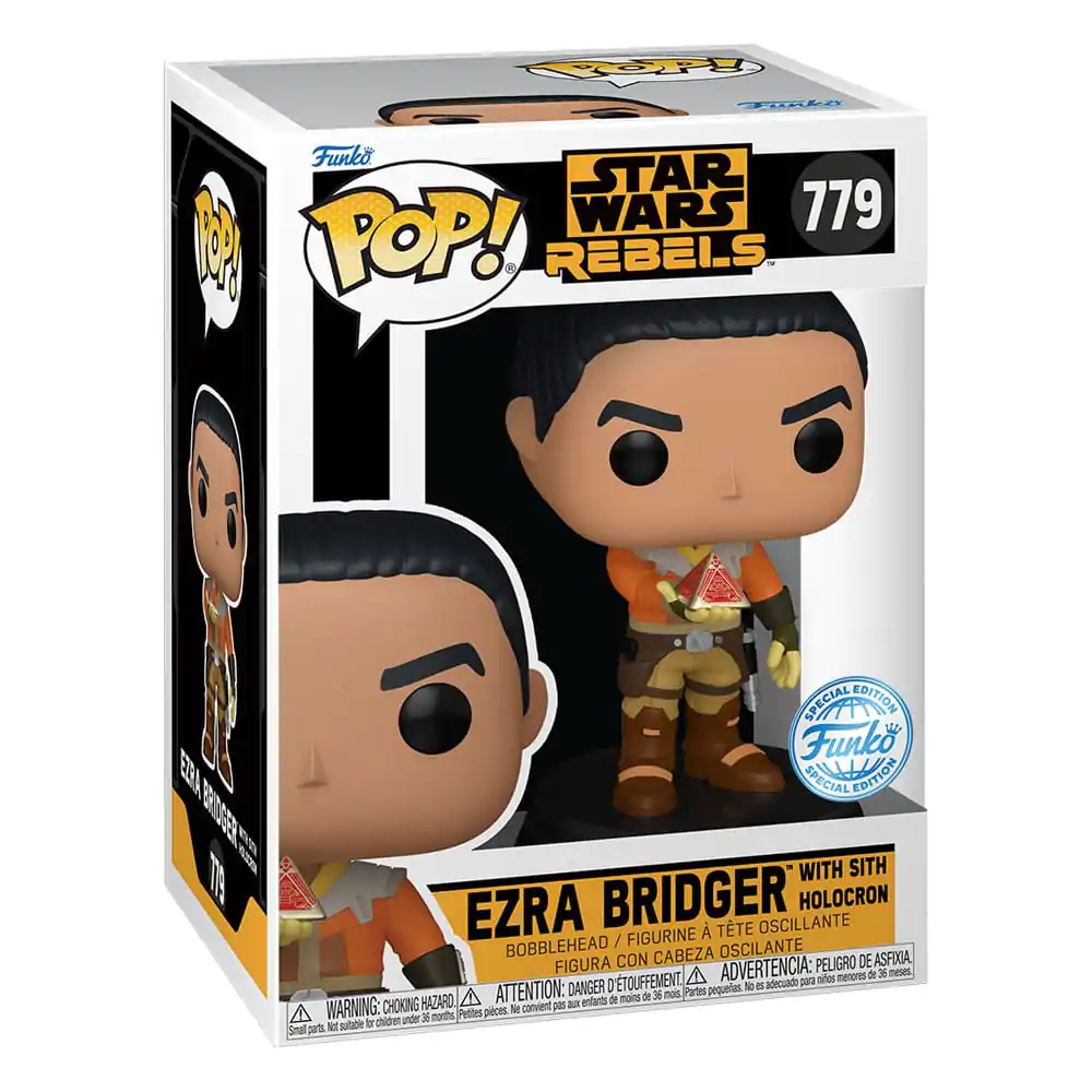 Star Wars Rebels Funko POP! Vinyl Bobble-Head Figura Ezra Bridger with Sith Holocron Exclusive 9 cm fotografija izdelka