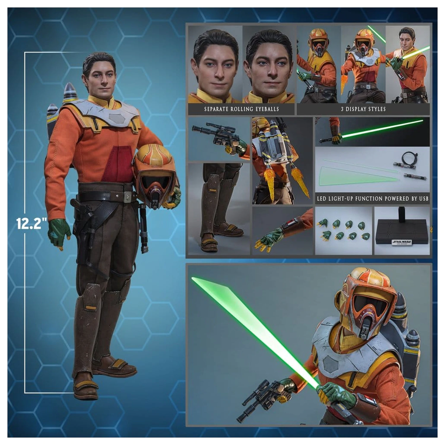 Star Wars: Rebels Television Masterpiece akcijska figura 1/6 Ezra Bridger 31 cm fotografija izdelka