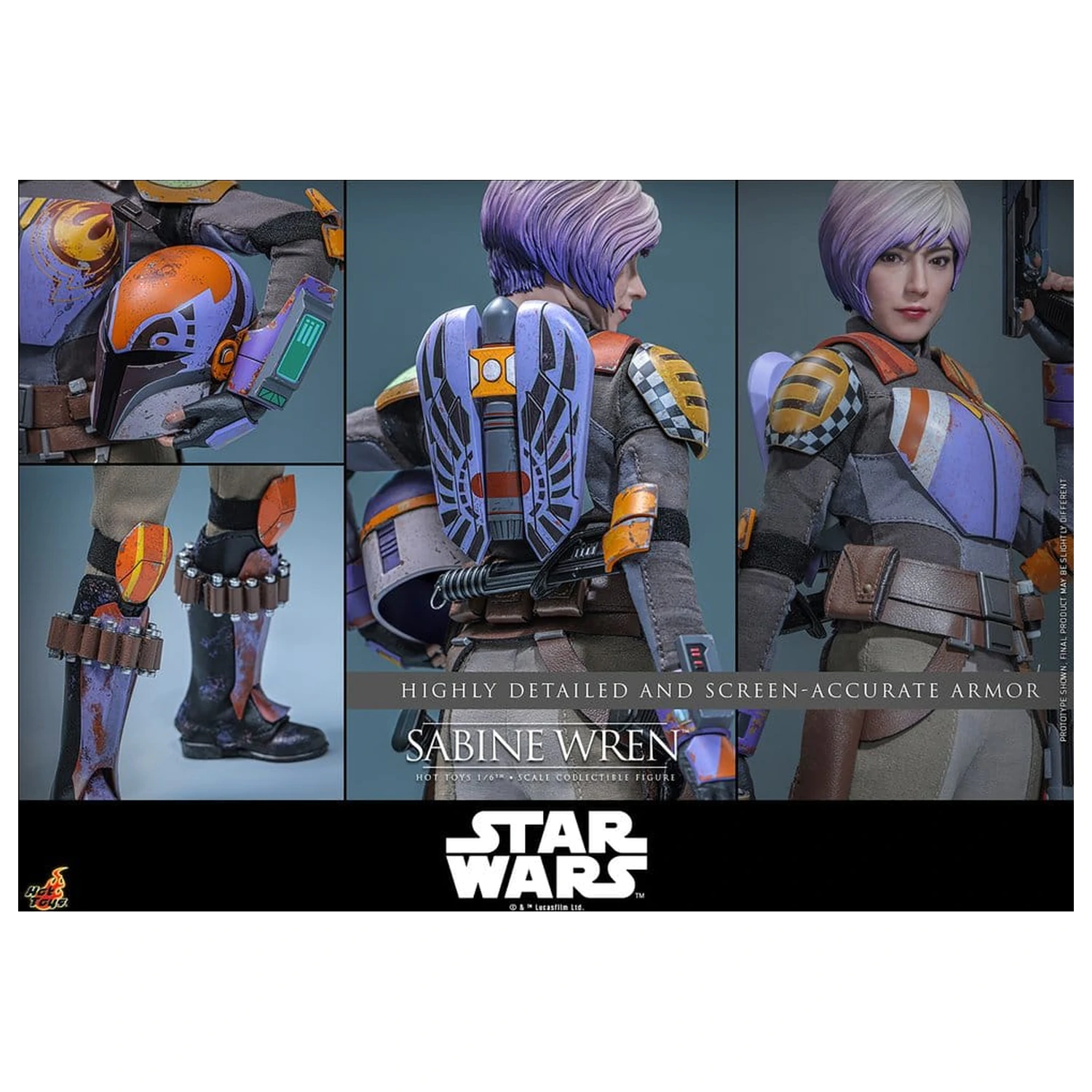 Star Wars: Rebels Television Masterpiece akcijska figura 1/6 Sabine Wren 29 cm fotografija izdelka