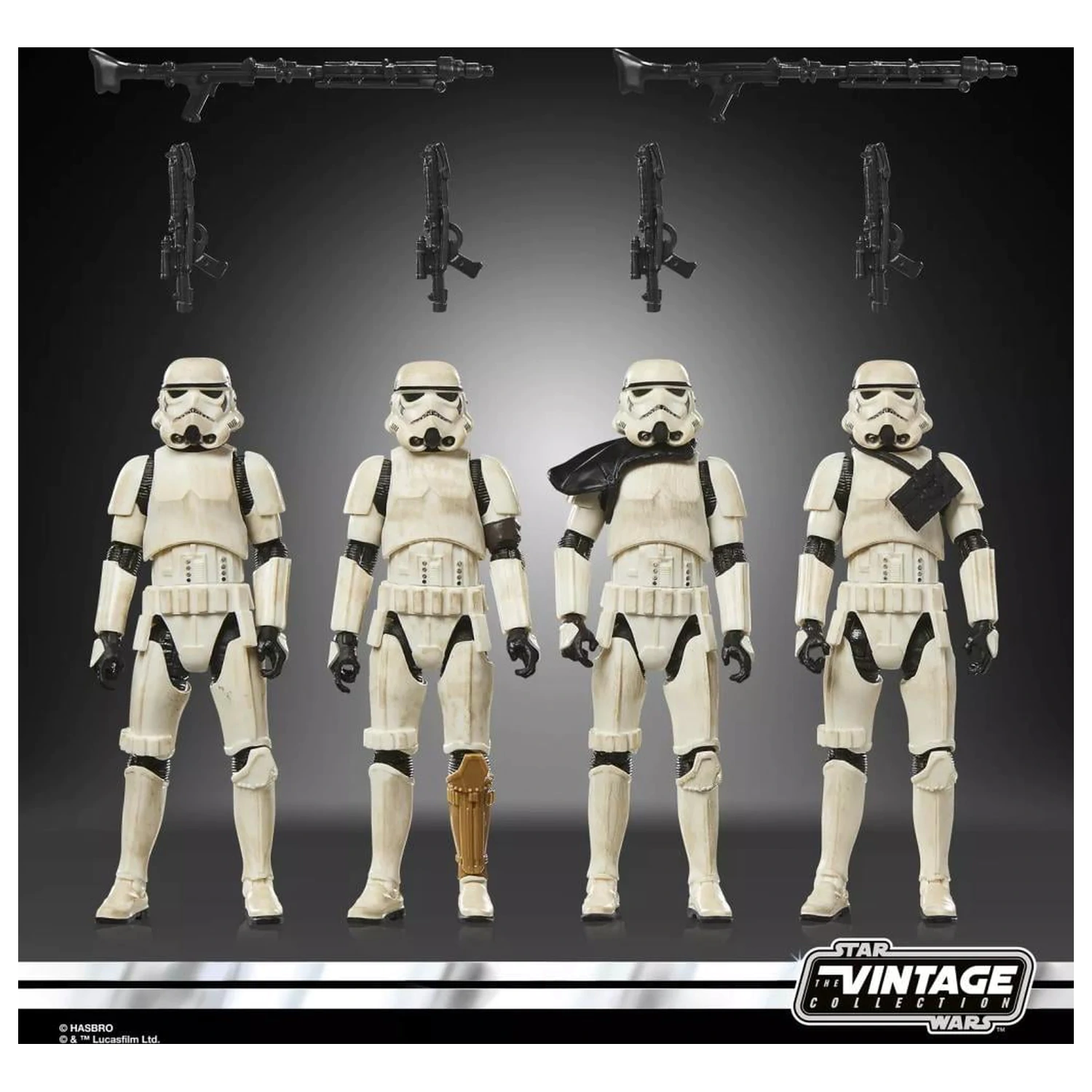 Star Wars Remnant Stormtrooper komplet 4 figur Vintage Coll. 10 cm fotografija izdelka