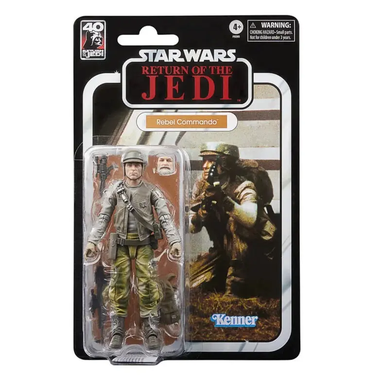 Star Wars Episode VI 40th Anniversary Black Series Akcijska Figura Rebel Commando 15 cm fotografija izdelka