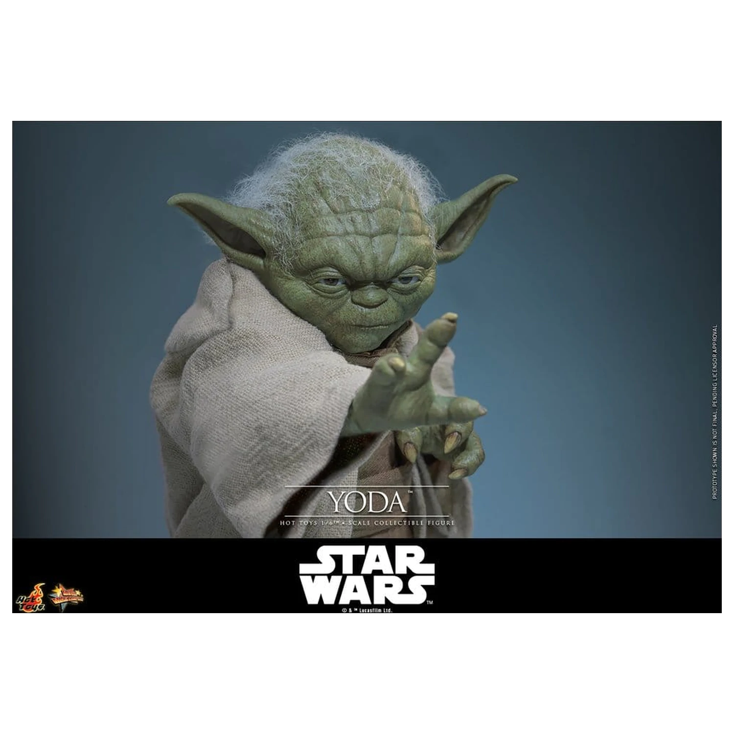 Star Wars: Revenge of the Sith Movie Masterpiece akcijska figura 1/6 Yoda 14 cm fotografija izdelka