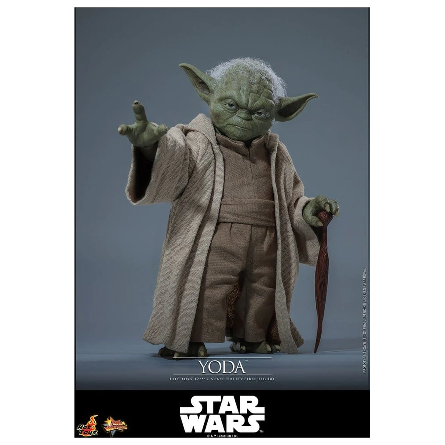 Star Wars: Revenge of the Sith Movie Masterpiece akcijska figura 1/6 Yoda 14 cm fotografija izdelka