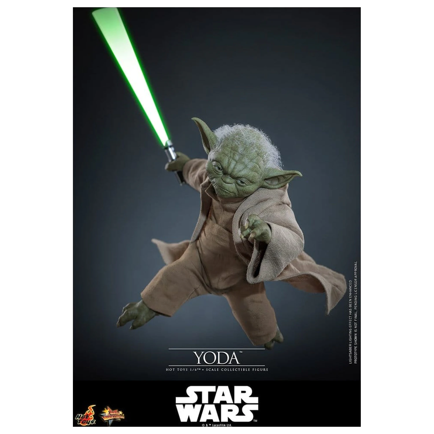 Star Wars: Revenge of the Sith Movie Masterpiece akcijska figura 1/6 Yoda 14 cm fotografija izdelka