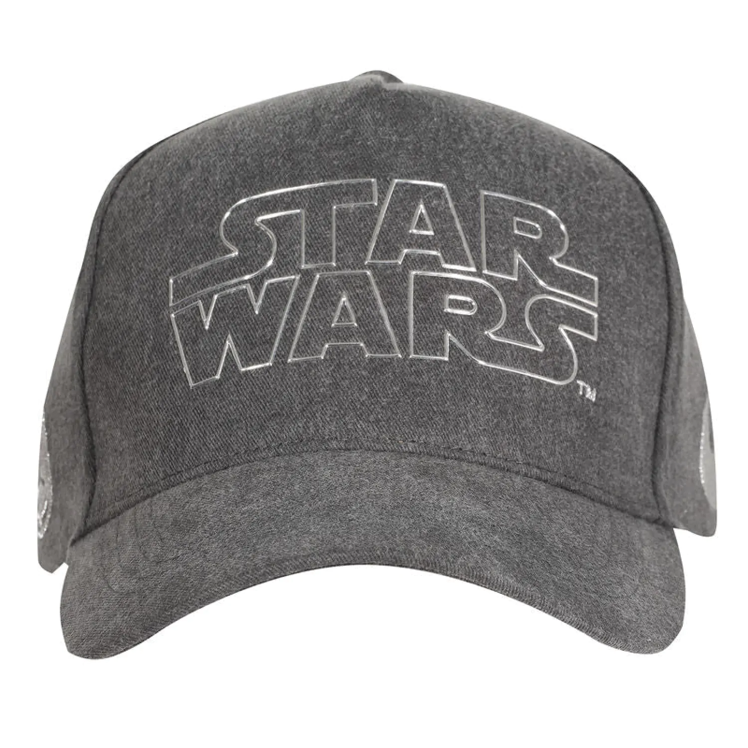 Star Wars Kriv Šilt Kapa s Srebrnim Logotipom fotografija izdelka