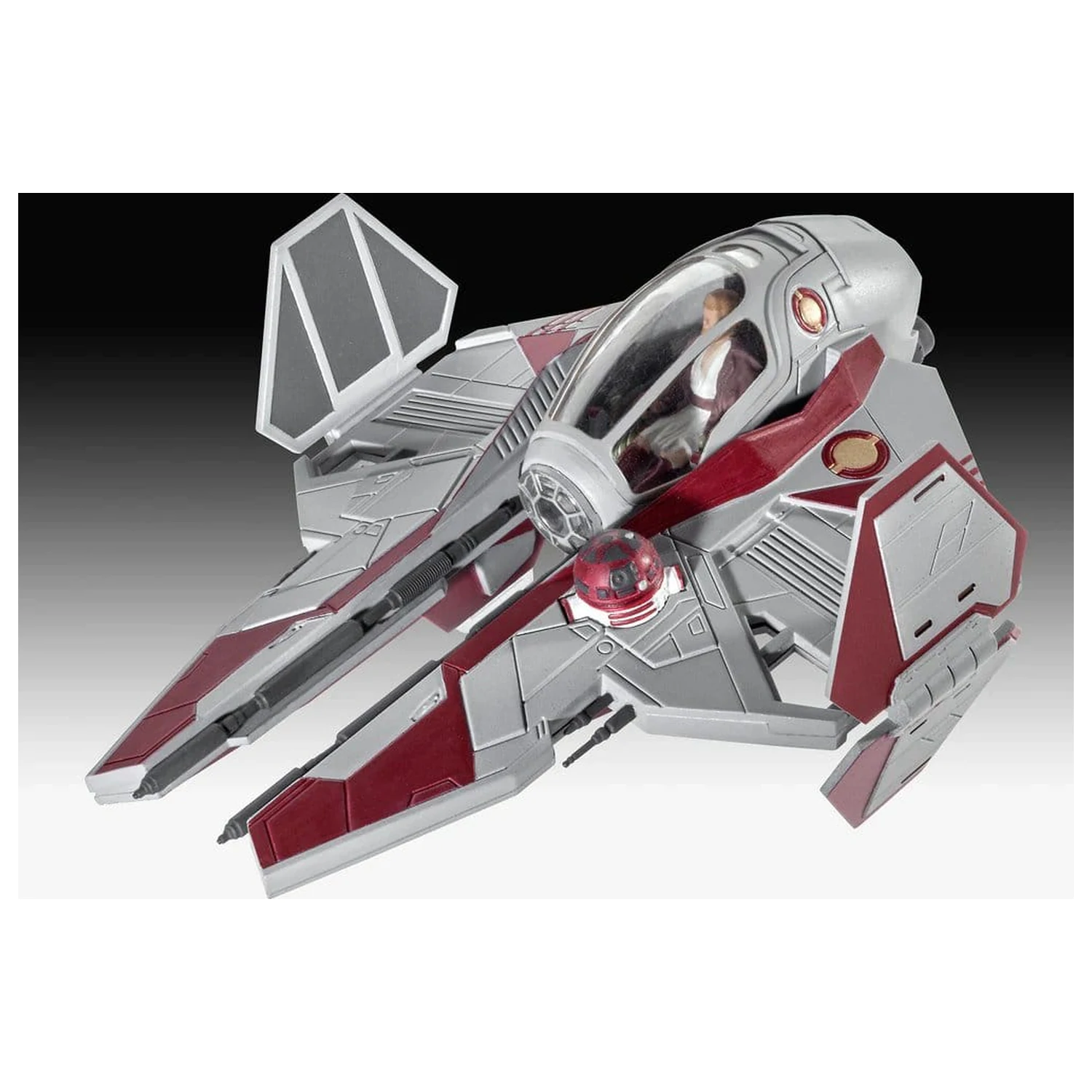Star Wars začetni komplet model kit Obi-Wan's Starfighter 10 cm fotografija izdelka