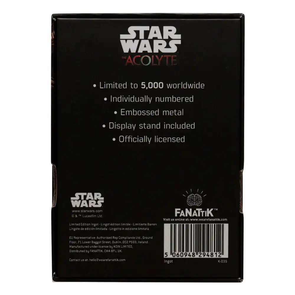 Star Wars The Acolyte Ingot Limited Edition *palica* fotografija izdelka