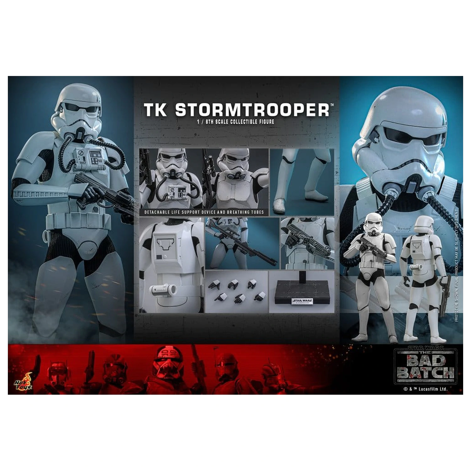Star Wars: The Bad Batch akcijska figura 1/6 TK Stormtrooper 30 cm fotografija izdelka