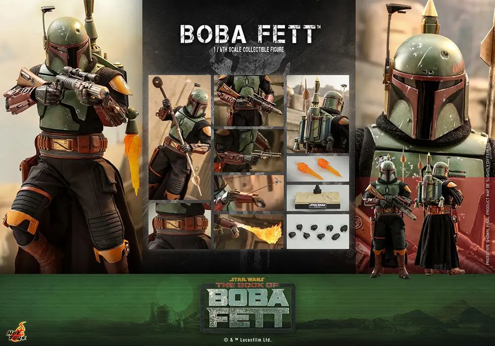 Star Wars: The Book of Boba Fett akcijska figura 1/6 Boba Fett 30 cm fotografija izdelka