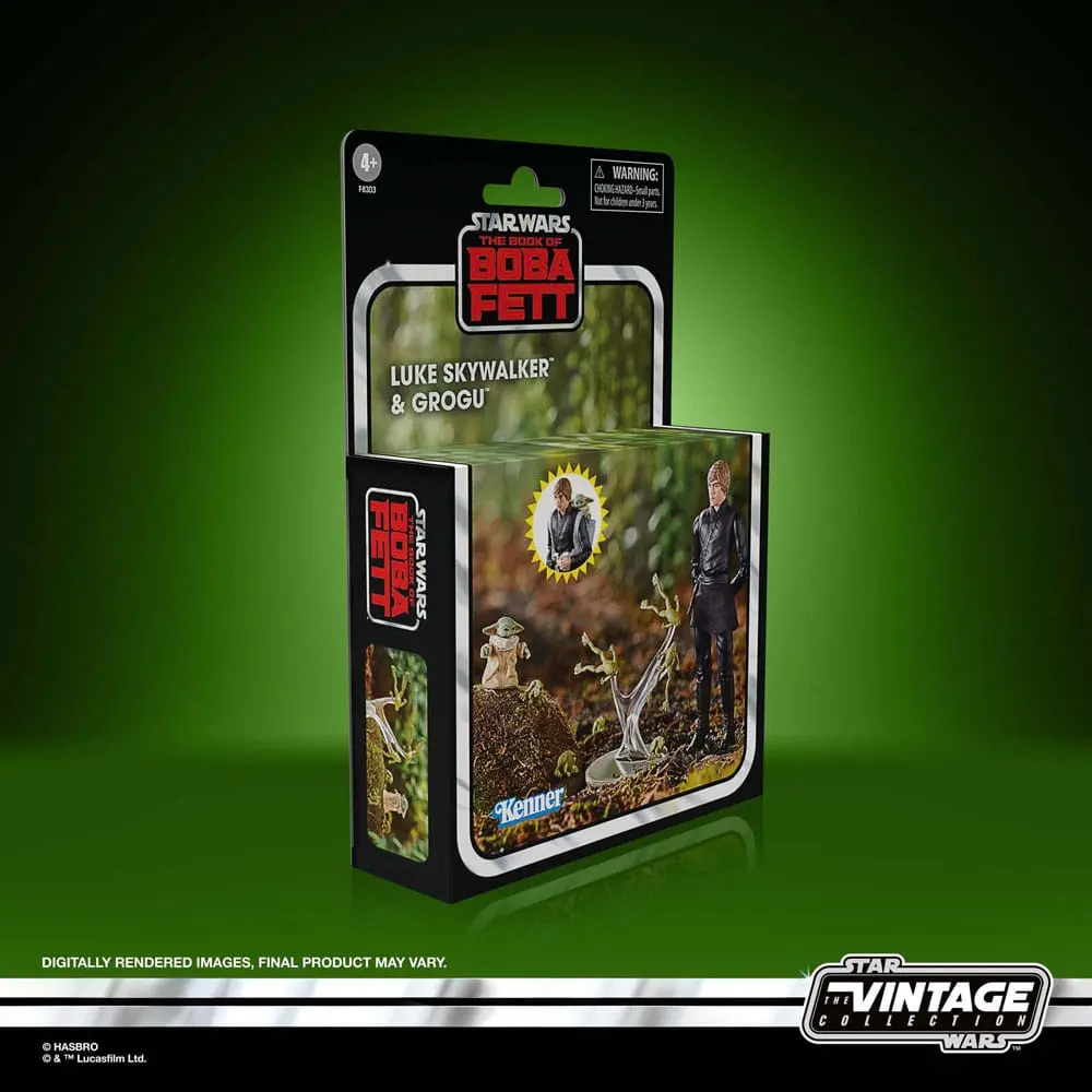 Star Wars: The Book of Boba Fett Vintage Collection Akcijske figure Luke Skywalker & Grogu 10 cm fotografija izdelka