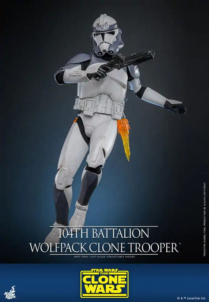 Star Wars The Clone Wars Akcijska Figura 1/6 104th Battalion Wolfpack Clone Trooper 30 cm fotografija izdelka