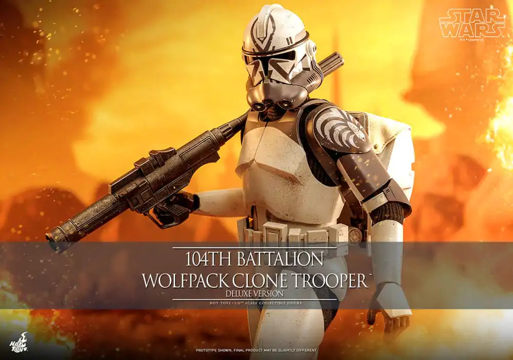 Star Wars The Clone Wars Akcijska figura 1/6 104th Battalion Wolfpack Clone Trooper Deluxe Version 30 cm fotografija izdelka