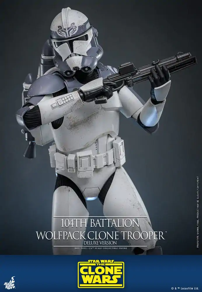 Star Wars The Clone Wars Akcijska figura 1/6 104th Battalion Wolfpack Clone Trooper Deluxe Version 30 cm fotografija izdelka