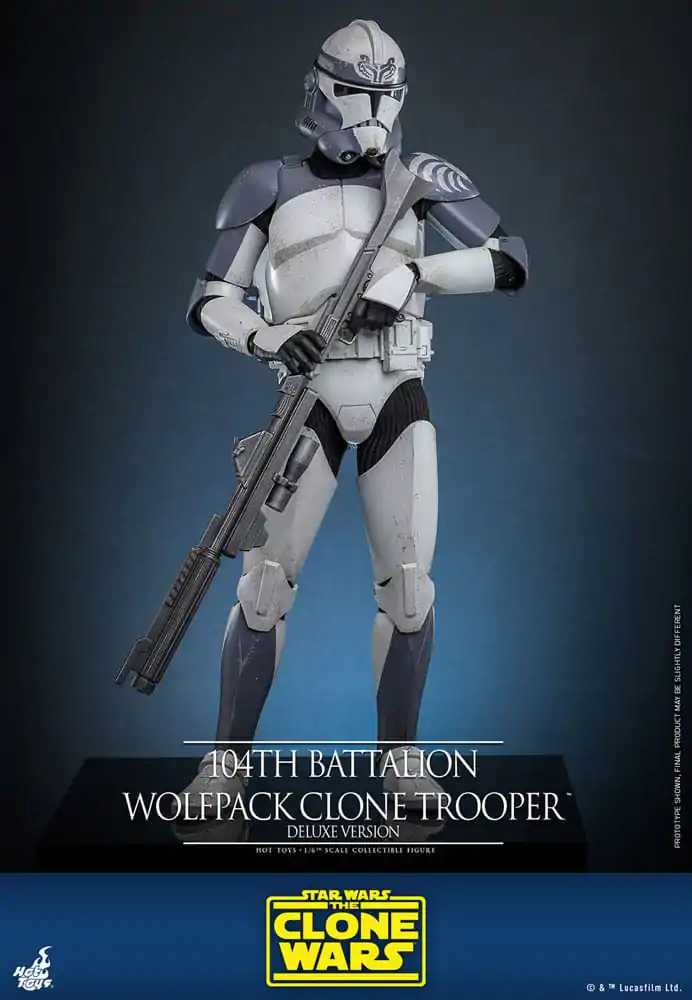 Star Wars The Clone Wars Akcijska figura 1/6 104th Battalion Wolfpack Clone Trooper Deluxe Version 30 cm fotografija izdelka