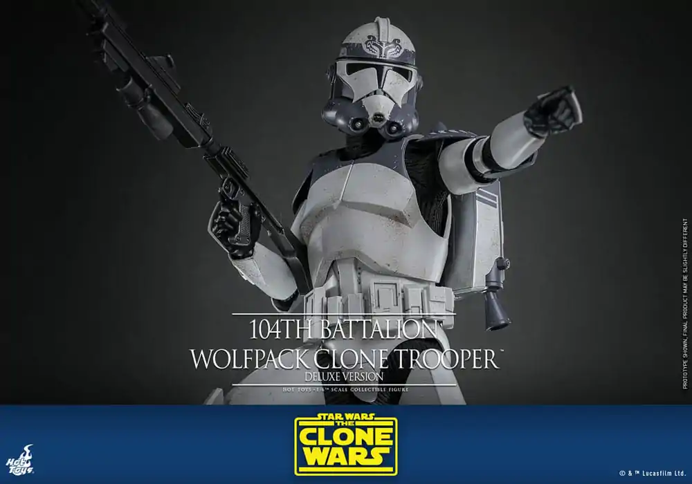 Star Wars The Clone Wars Akcijska figura 1/6 104th Battalion Wolfpack Clone Trooper Deluxe Version 30 cm fotografija izdelka