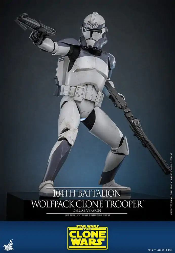 Star Wars The Clone Wars Akcijska figura 1/6 104th Battalion Wolfpack Clone Trooper Deluxe Version 30 cm fotografija izdelka