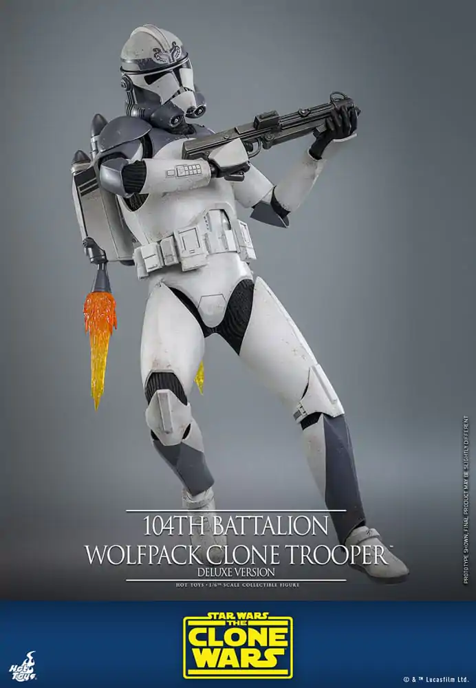 Star Wars The Clone Wars Akcijska figura 1/6 104th Battalion Wolfpack Clone Trooper Deluxe Version 30 cm fotografija izdelka