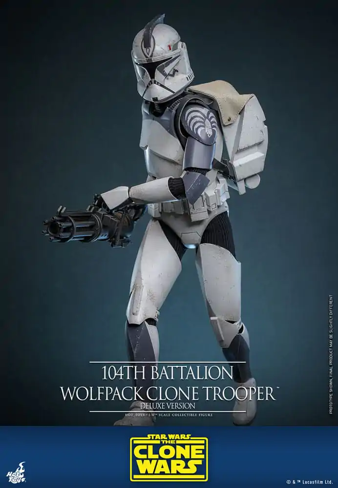 Star Wars The Clone Wars Akcijska figura 1/6 104th Battalion Wolfpack Clone Trooper Deluxe Version 30 cm fotografija izdelka