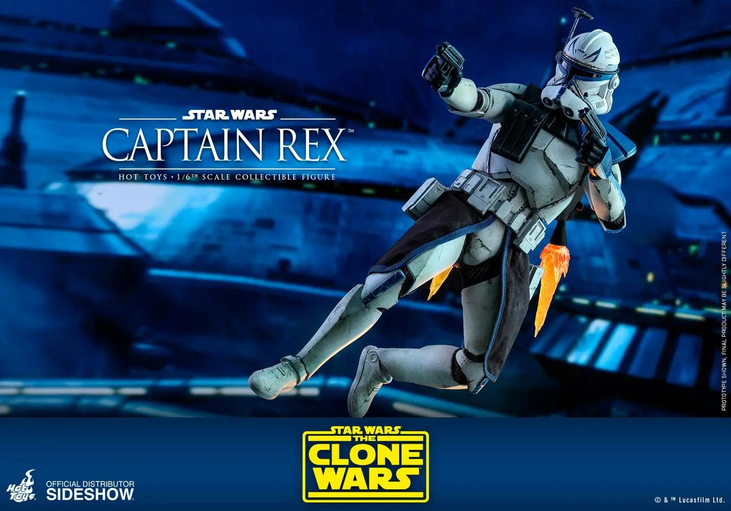 Star Wars The Clone Wars akcijska figura 1/6 Captain Rex 30 cm fotografija izdelka