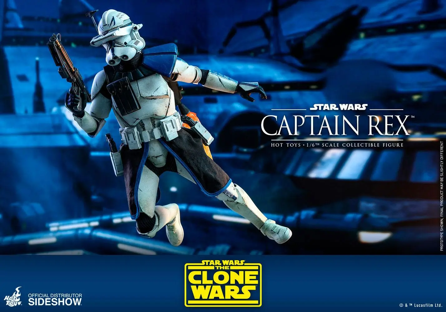 Star Wars The Clone Wars akcijska figura 1/6 Captain Rex 30 cm fotografija izdelka