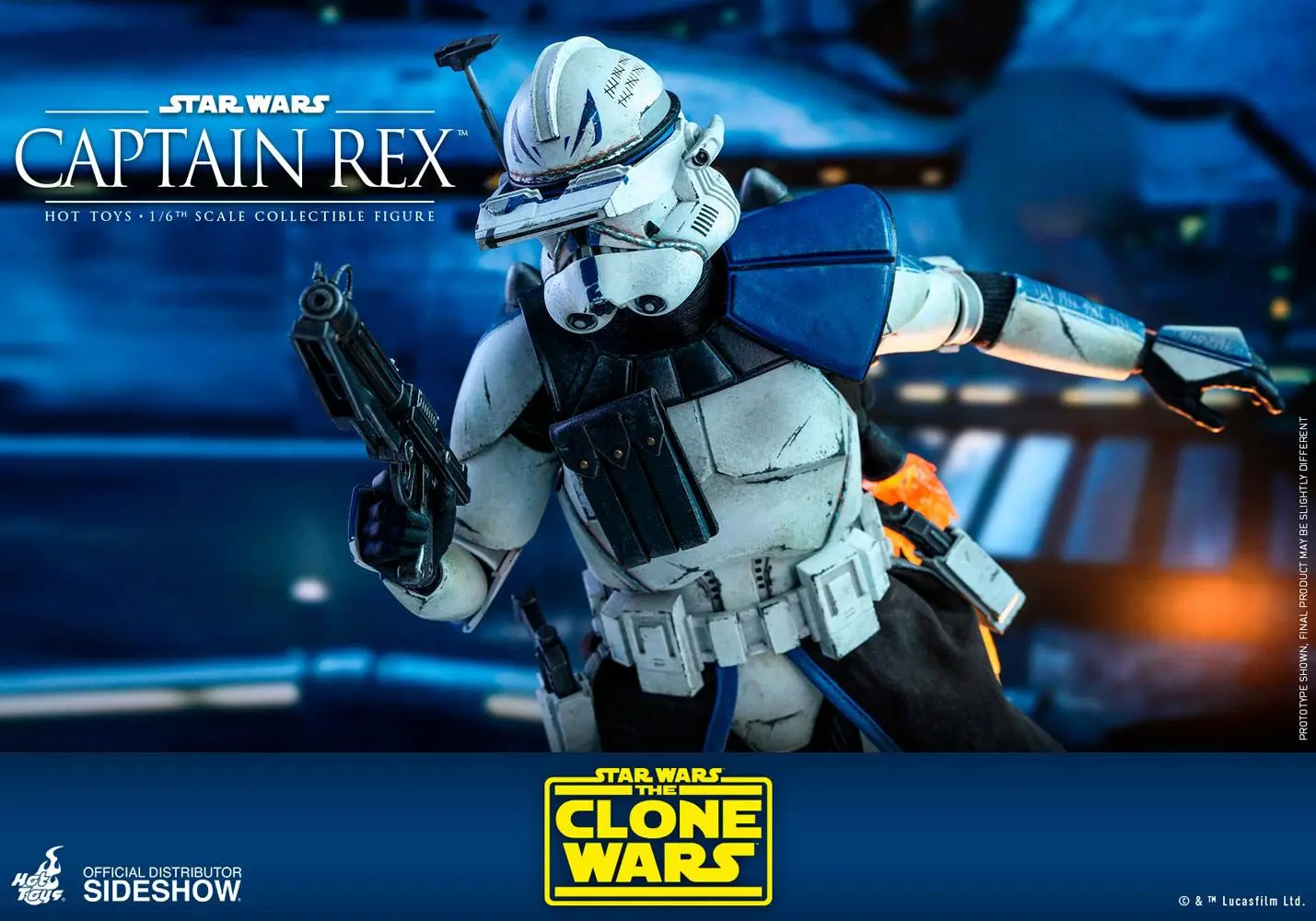 Star Wars The Clone Wars akcijska figura 1/6 Captain Rex 30 cm fotografija izdelka