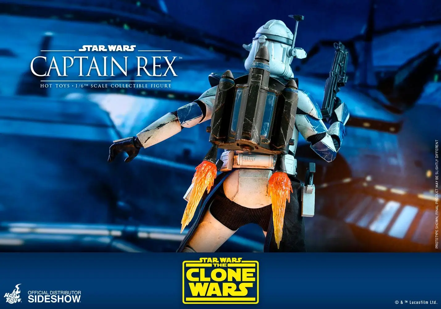 Star Wars The Clone Wars akcijska figura 1/6 Captain Rex 30 cm fotografija izdelka