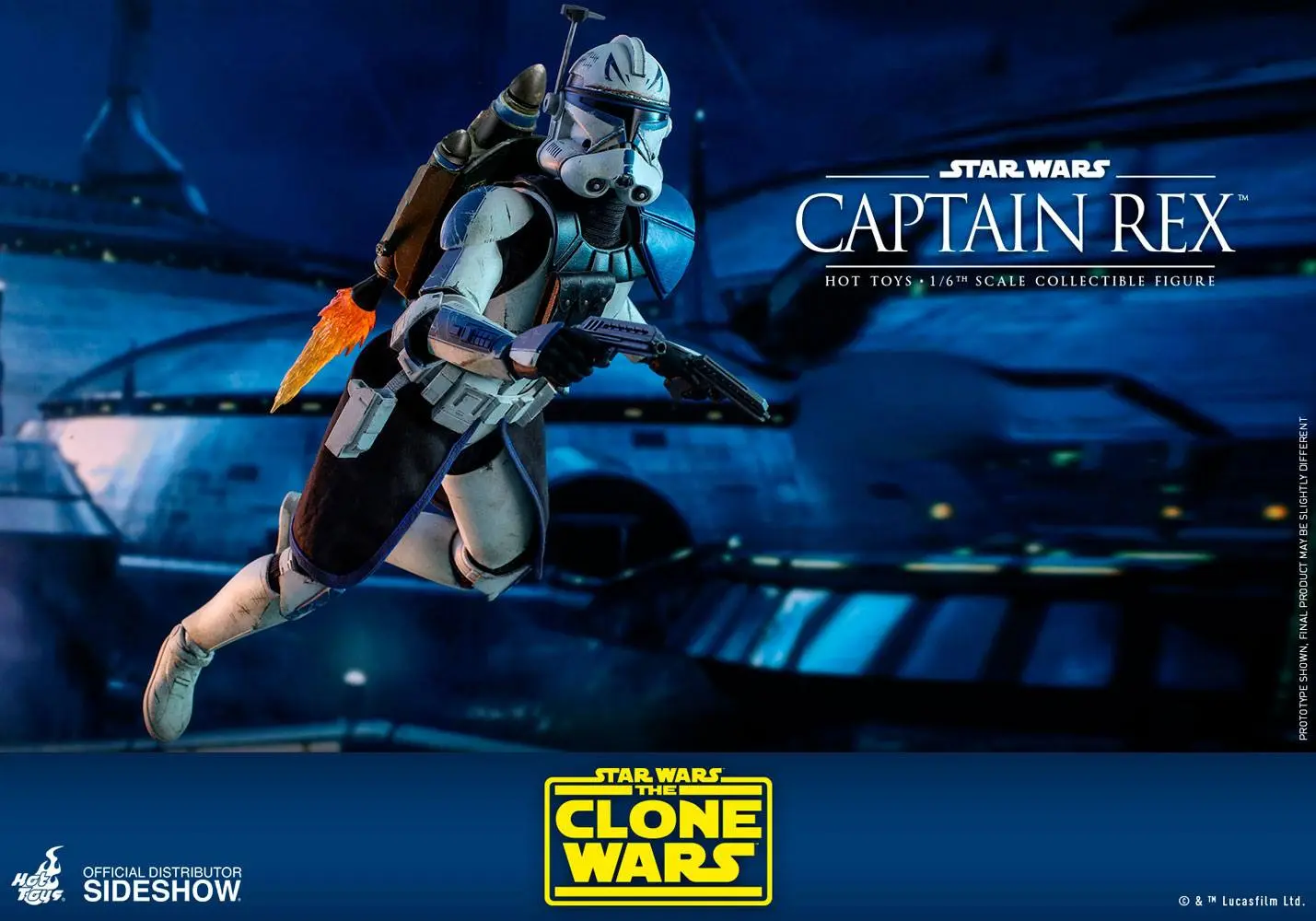 Star Wars The Clone Wars akcijska figura 1/6 Captain Rex 30 cm fotografija izdelka