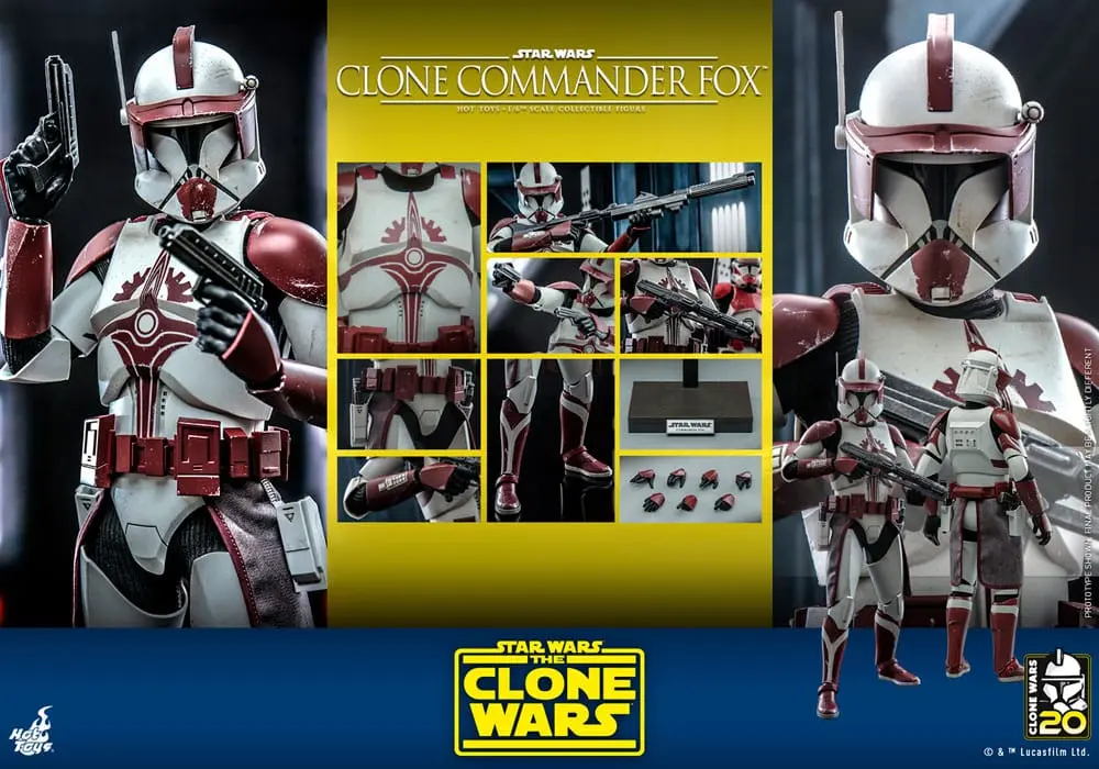 Star Wars: The Clone Wars akcijska figura 1/6 Clone Commander Fox 30 cm fotografija izdelka