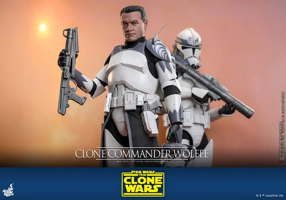 Star Wars: The Clone Wars Action Figure 1/6 Clone Commander Wolffe 30 cm Akcijska Figura fotografija izdelka