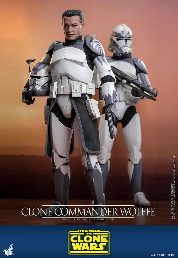 Star Wars: The Clone Wars Action Figure 1/6 Clone Commander Wolffe 30 cm Akcijska Figura fotografija izdelka