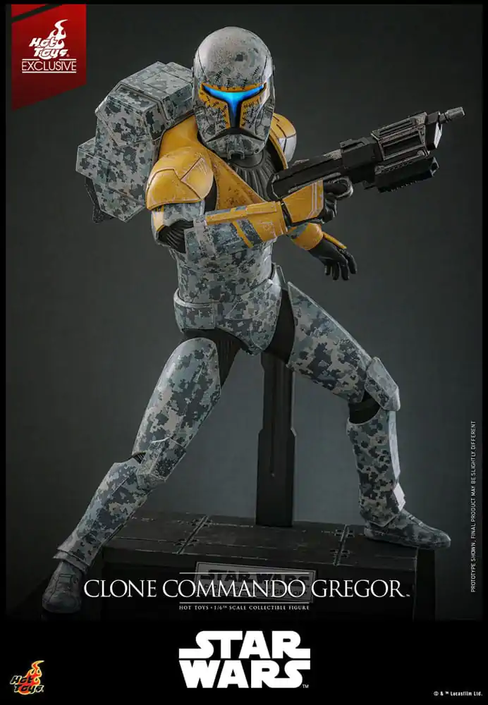 Star Wars: The Clone Wars akcijska figura 1/6 Clone Commando Gregor Hot Toys Exclusive 30 centimetrov fotografija izdelka