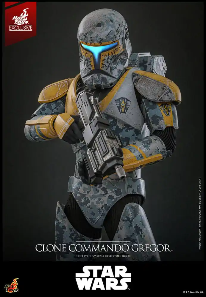 Star Wars: The Clone Wars akcijska figura 1/6 Clone Commando Gregor Hot Toys Exclusive 30 centimetrov fotografija izdelka