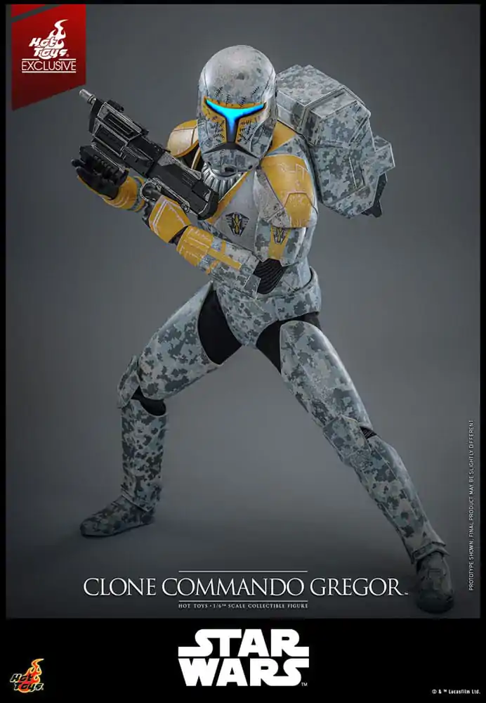 Star Wars: The Clone Wars akcijska figura 1/6 Clone Commando Gregor Hot Toys Exclusive 30 centimetrov fotografija izdelka