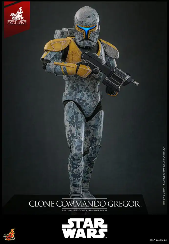 Star Wars: The Clone Wars akcijska figura 1/6 Clone Commando Gregor Hot Toys Exclusive 30 centimetrov fotografija izdelka