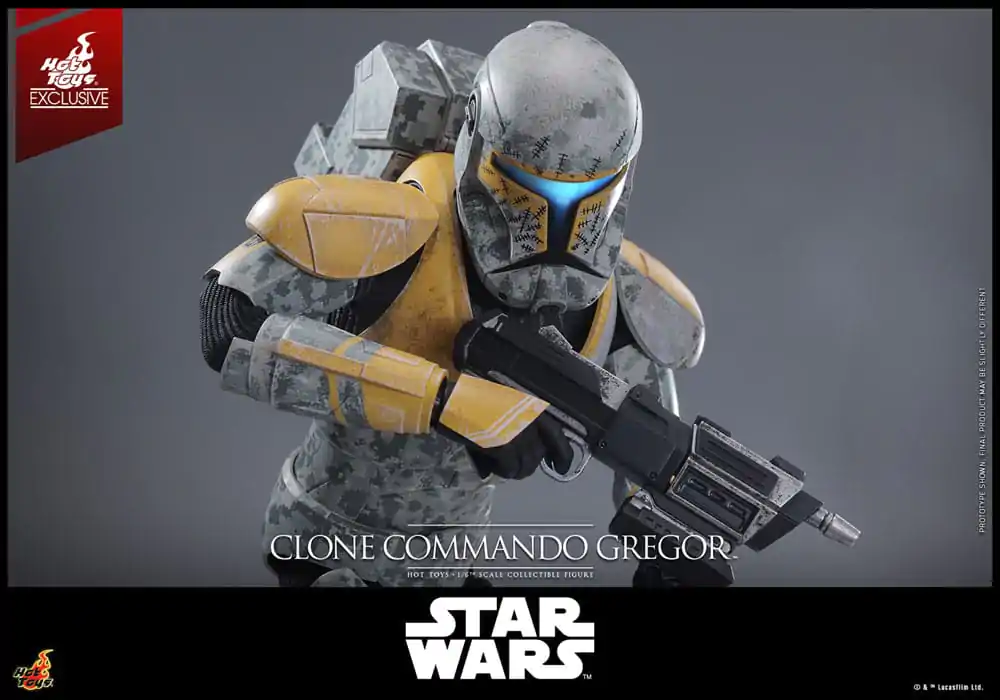 Star Wars: The Clone Wars akcijska figura 1/6 Clone Commando Gregor Hot Toys Exclusive 30 centimetrov fotografija izdelka
