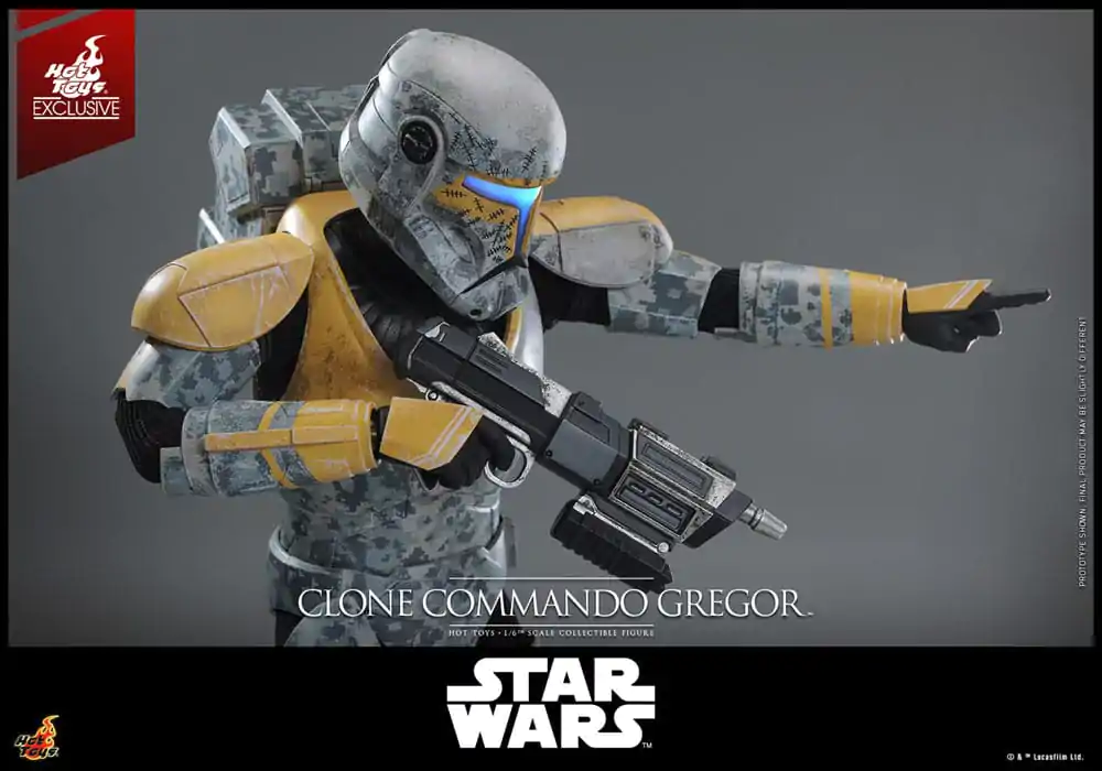 Star Wars: The Clone Wars akcijska figura 1/6 Clone Commando Gregor Hot Toys Exclusive 30 centimetrov fotografija izdelka