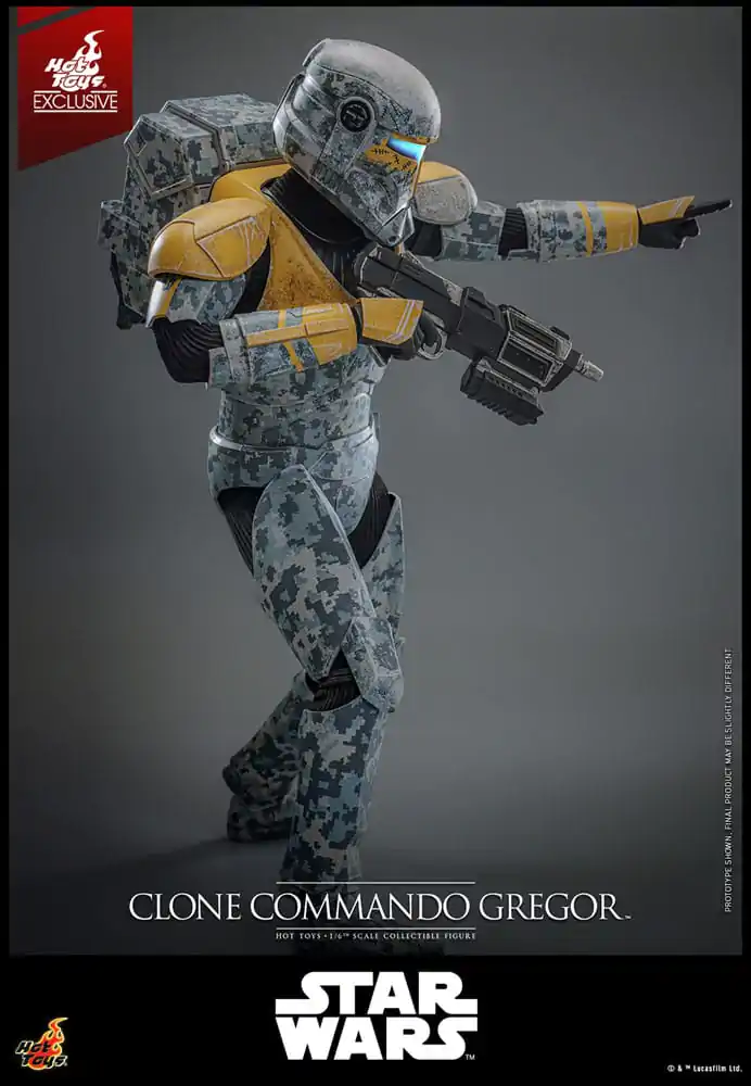 Star Wars: The Clone Wars akcijska figura 1/6 Clone Commando Gregor Hot Toys Exclusive 30 centimetrov fotografija izdelka