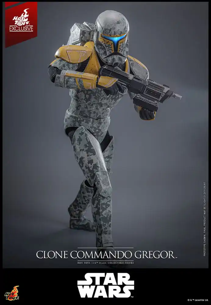 Star Wars: The Clone Wars akcijska figura 1/6 Clone Commando Gregor Hot Toys Exclusive 30 centimetrov fotografija izdelka