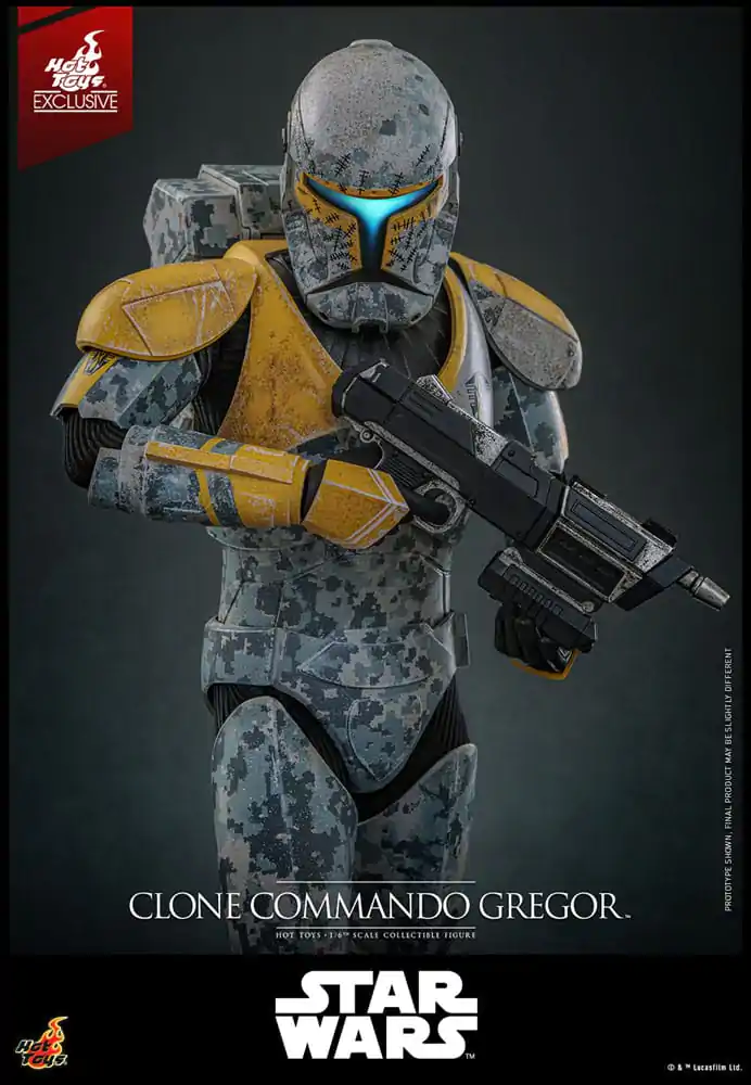Star Wars: The Clone Wars akcijska figura 1/6 Clone Commando Gregor Hot Toys Exclusive 30 centimetrov fotografija izdelka