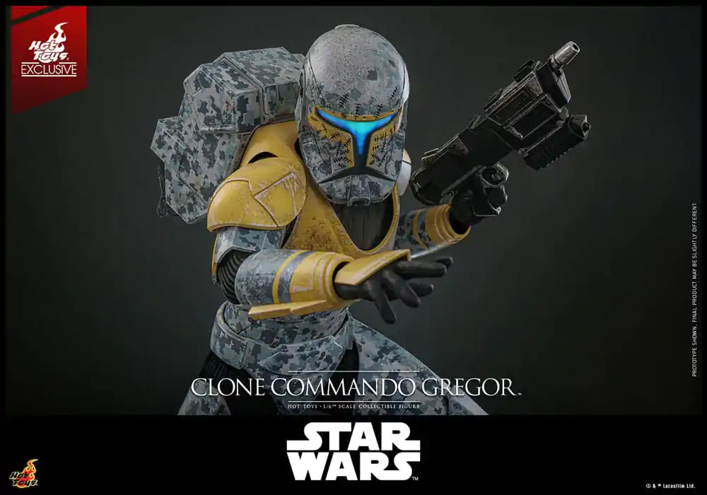 Star Wars: The Clone Wars akcijska figura 1/6 Clone Commando Gregor Hot Toys Exclusive 30 centimetrov fotografija izdelka