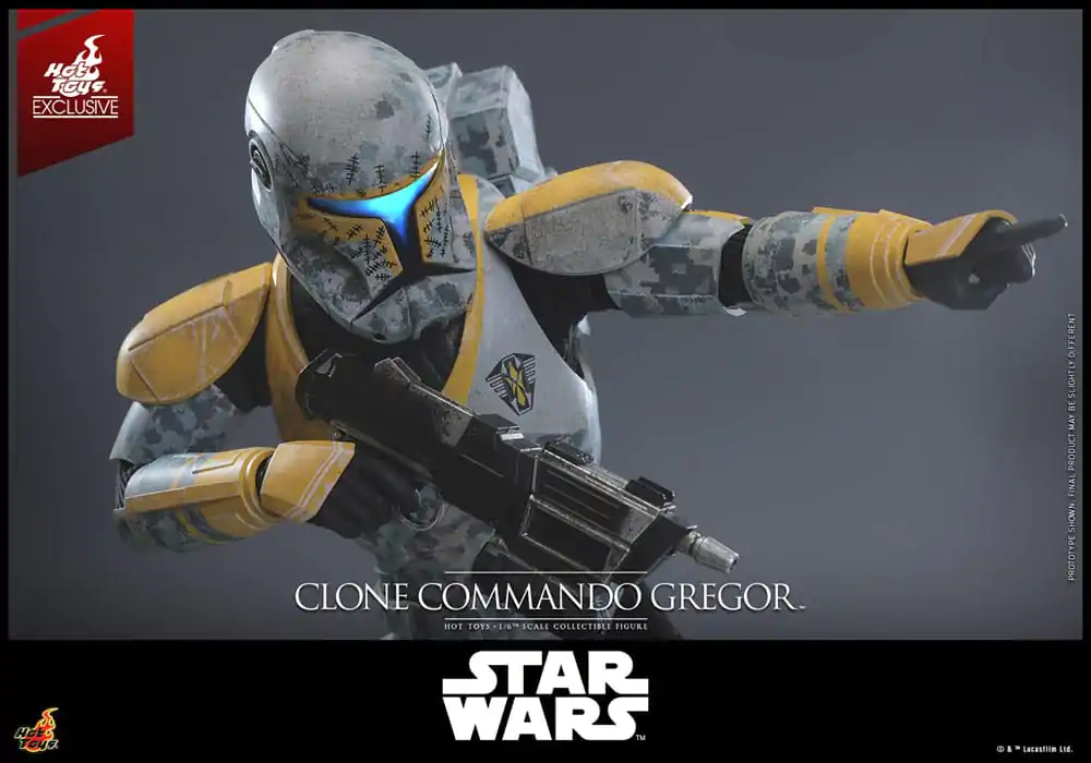 Star Wars: The Clone Wars akcijska figura 1/6 Clone Commando Gregor Hot Toys Exclusive 30 centimetrov fotografija izdelka