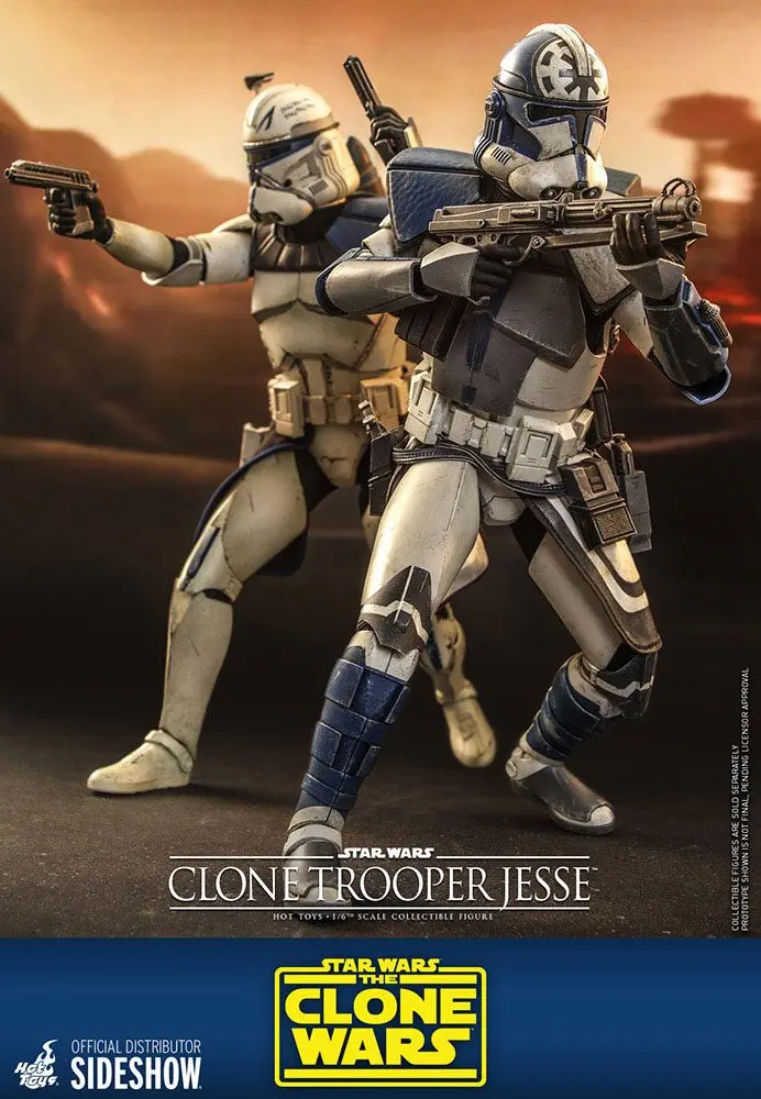 Star Wars The Clone Wars akcijska figura 1/6 Clone Trooper Jesse 30 cm fotografija izdelka